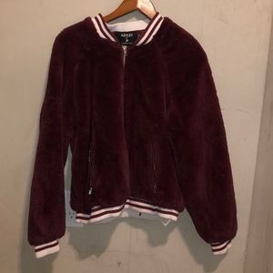 Faux fur Burgundy Jacket